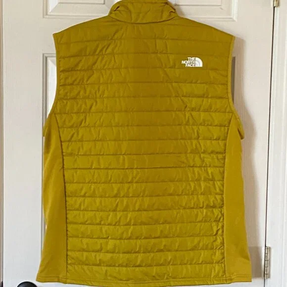 The North Face Canyonlands Hybrid Slim Fit Full Zip Puffer Vest Mineral Gold
